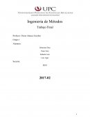 Ingeniería de Métodos Trabajo Final