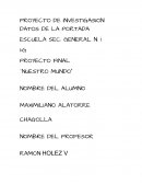 PROYECTO DE INVESTIGASION DATOS DE LA PORTADA