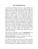 Ensayo LAS COMMODITIES