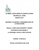 MATERIA: FILOSOFÍA Y EPISTEMOLOGIA DE LA EDUCACIÓN