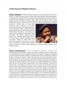 Analisis discursivo Rigoberta Menchu