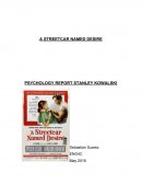 PSYCHOLOGY REPORT STANLEY KOWALSKI