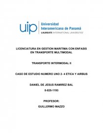 TRANSPORTE INTERMODAL ETICA Y AIRBUS. Página 1