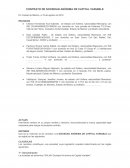 Contrato de sociedad anonima