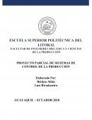PROYECTO PARCIAL DE SISTEMAS DE CONTROL DE LA PRODUCCIÓN