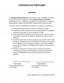 CONTRATO DE PRESTAMO REUNIDOS