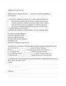 Examen lengua tercer grado