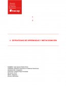 ESTRATEGIAS DE APRENDIZAJE Y METACOGNICIÓN