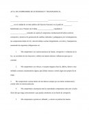 Acta de compromiso de integridad y transparencia