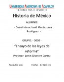 LA GUERRA DE REFORMA