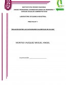 RELACION ENTRE LAS CAPACIDADES CALORIFICAS DE UN GAS