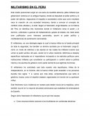 MILITARISMO EN EL PERU