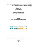 CUAL ES EL IMPACTO QUE TIENE LA CUALIFICACION LABORAL DEL SECTOR MANUFACTURERO EN COLOMBIA. (2010-2017)