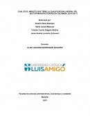 CUAL ES EL IMPACTO QUE TIENE LA CUALIFICACION LABORAL DEL SECTOR MANUFACTURERO EN COLOMBIA. (2010-2017)