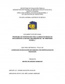 Adolescentes en riesgo de exclusión