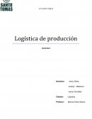 Logistica de produccion actividad