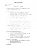 MINUTA DE LA REUNIÓN JUNTA DE PASTORES