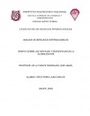 ENSAYO SOBRE LAS VENTAJAS Y DESVENTAJAS DE LA GLOBALIZACION