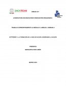 LA FORMACIÓN DE LA IDEA DE NACIÓN: ENSEÑANDO LA NACIÓN