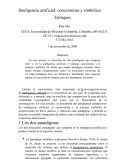 Inteligencia artificial: conexionista y simbólico