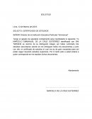 Solicitud de certificados de estudios