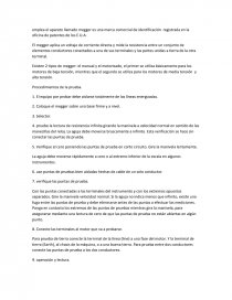 PRUEBAS ELÉCTRICAS AL MOTOR. Página 3