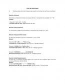 Tipos de reacciones Informe