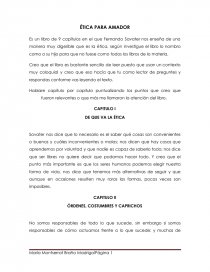 ÉTICA PARA AMADOR - RESUMEN.. Página 1