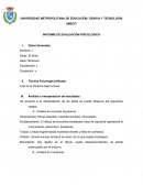 INFORME DE EVALUACIÓN PSICOLOGICA
