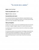 La noche boca arriba ensayo