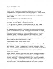 PRUEBAS ELÉCTRICAS AL MOTOR. Página 1