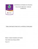 TEMA: ENFOQUE ETNICO DE LA INTERCULTURALIDAD