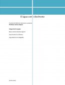 Reporte El agua como disolvente