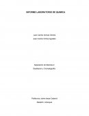 DESTILACIÓN Y CROMATOGRAFÍA