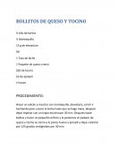 BOLLITOS DE QUESO Y TOCINO