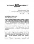 AVANCES EN COLOMBIA SOBRE DESARROLLO SOSTENIBLE INFORME