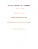 Reporte de practica del Rrancho de Quintana Roo