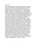 Conclusión. Por tus estudios