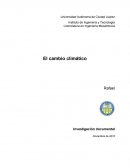 El cambio climatico. Investigación documental