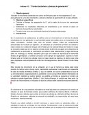 Informe # 3. “Conteo bacteriano y tiempo de generación”