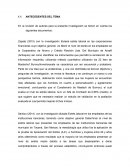 Antecedentes del tema