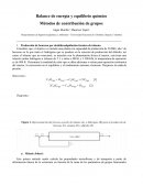 Balance de energía y equilibrio químico Métodos de contribución de grupos