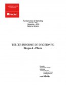 TERCER INFORME DE DECISIONES: