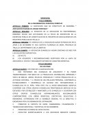 Estatuto para Iglesia Evangélica