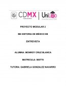 PROYECTO MODULAR II, HISTORIA DE MÉXICO 2B