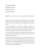 Relatoría – El concepto de cultura: sus temas fundamentales (Miguel Reale).