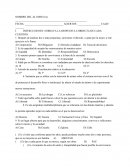 Evaluación diagnóstica de fcye 2 s/r