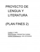 Proyecto pedagogico lengua y literatura
