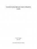 Garantía de trabajo digno para mujeres trabajadoras sexuales