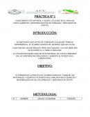 PRÁCTICA N° 1 CONOCIMIENTO DE MATERIAL Y EQUIPO UTILIZADO EN EL ANALISIS FISICO-QUIMICOS Y MICROBIOLOGICOS DE CEREALES Y DERIVADOS DE ACEITES